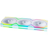 Lian Li UNI FAN SL120 Wireless 3er-Pack inkl. Controller, Gehäuselüfter weiß, 124.5 mm