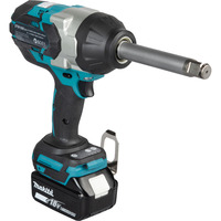 Makita Akku-Schlagschrauber DTW1005Z, 18Volt blau/schwarz, ohne Akku und Ladegerät, mit 138mm Langschaft 3/4"-Vierkant