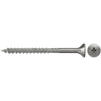 fischer Spanplattenschraube PowerFast 4,0x40 Senkkopf PZ 200 Stück, mit Teilgewinde, Edelstahl A2