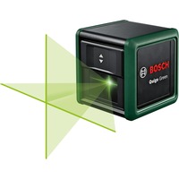 Bosch Heimwerken & Garten Kreuzlinienlaser Quigo Green, mit Klemme grün/schwarz, grüne Laserlinien, Reichweite 10 Meter