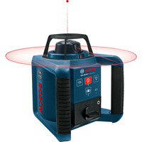 Bosch Professional Rotationslaser GRL 250 HV Professional blau/schwarz, rote Laserlinie, mit Fernbedienung, im Koffer