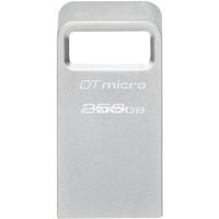 Kingston DataTraveler Micro 256 GB, USB-Stick silber, USB-A 3.2 Gen 1