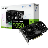 PNY GeForce RTX 5050 Dual Fan, Grafikkarte DLSS 4, 3x DisplayPort, 1x HDMI 2.1