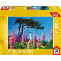 Schmidt Spiele Leuchtturm Dornbusch, Hiddensee, Puzzle 1000 Teile