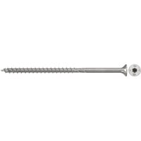 fischer Spanplattenschraube PowerFast II 5,0x80 Senkkopf TX 100 Stück, mit Teilgewinde, Edelstahl A2