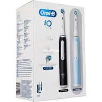 Oral-B Oral-B iO Series 3N Duo, Elektrische Zahnbürste schwarz/blau, Matt Black/Ice Blue inkl. 2. Handstück