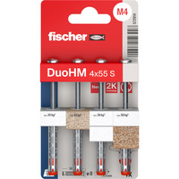 fischer Hohlraumdübel DuoHM 4x55 S TX 4 Stück, mit Panhead-Schraube
