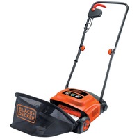 BLACK+DECKER Elektro-Rasenlüfter GD300, Vertikutierer orange/schwarz, 600 Watt