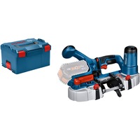 Bosch Professional Akku-Bandsäge GCB 18V-63 Professional Solo, 18Volt blau/schwarz, ohne Akku und Ladegerät, L-BOXX