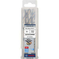 Bosch Professional PRO Metal HSS-G Spiralbohrer, Ø 10,5mm 5 Stück, Arbeitslänge 87mm