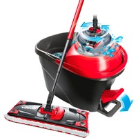 Vileda Wischer ULTRAMAX 2in1 TURBO Komplettset, Bodenwischer schwarz/rot