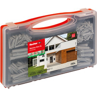 fischer Meister-Box XL Universal , Dübel hellgrau, 290-teilig