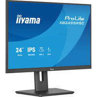 iiyama ProLite XB2495WSC-B1 61.1 cm (24 Zoll), schwarz (matt), WUXGA, IPS, HDMI, USB-C, USB-Hub, 100Hz Panel