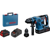 Bosch Professional Akku-Bohrhammer GBH 18V-34 CF Professional blau/schwarz, 2x Akku ProCORE18V 5,5Ah, Bluetooth Modul, Koffer