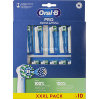 Braun Oral-B Pro Cross Action Aufsteckbürsten 10er-Pack weiß