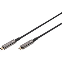 Digitus 4K USB-C AOC AV-Anschlusskabel schwarz, 10 Meter