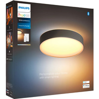 Philips HUE White Ambiance Enrave Deckenleuchte M, LED-Leuchte schwarz, inkl. Dimmschalter