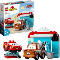 LEGO 10996 DUPLO Lightning McQueen und Mater in der Waschanlage, Konstruktionsspielzeug 