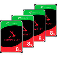 Seagate IronWolf NAS 4 x 8 TB Bundle, Festplatte SATA 6 Gb/s, 3,5", 4er Bundle