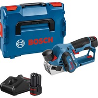 Bosch Professional Akku-Hobel GHO 12V-20 Professional, 12Volt, Elektrohobel blau/schwarz, 2x Li-Ionen Akku 3,0Ah