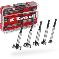 EINHELL Forstnerbohrer-Satz, 5-teilig rot/transparent, 1/4", in M-CASE 