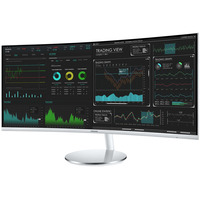Samsung C34J791 Generalüberholt, LED-Monitor 86.4 cm (34 Zoll), weiß/silber, WQHD, VA, Curved, HDMI, DP, Thunderbolt, 100Hz Panel
