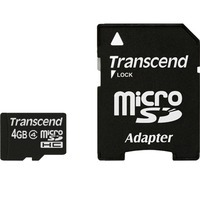 Transcend 4 GB microSDHC Class, Speicherkarte Class 4