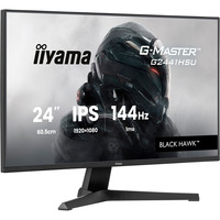 iiyama G-Master G2441HSU-B1, Gaming-Monitor 60.5 cm (23.8 Zoll), schwarz, FullHD, IPS, HDMI, DP, Free-Sync, USB-Hub, 144Hz Panel