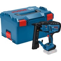 Bosch Professional Akku-Holztacker GNH 18V-38 M Professional solo, 18Volt, Elektrotacker blau/schwarz, ohne Akku und Ladegerät, in L-BOXX