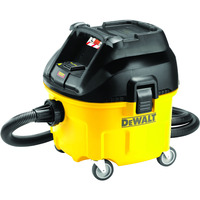 DEWALT DWV901L-QS, Nass-/Trockensauger gelb/schwarz, L-Klasse Industrie Nass- und Trockensauger 30 Liter