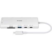 D-Link 10-in-1 USB-C Hub DUP-A01, USB-Hub weiß