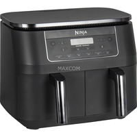 Ninja Dual Zone Heißluftfritteuse DZ300EU  grau/silber, 2.470 Watt, 2 Körbe je 3,8 Liter