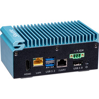 Shuttle Edge PC SPCEL02P, Barebone türkis, ohne Betriebssystem, PoE