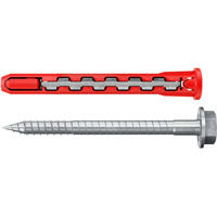 fischer Langschaftdübel HybridPower 10x90 FUS K rot/grau, 4 Stück