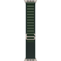 Apple 49 mm Alpine Loop, Uhrenarmband olivgrün/titan, Größe M