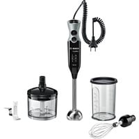 Bosch Home Stabmixer ErgoMixx MSM67170 schwarz/grau, 750 Watt, mit Zerkleinerer und Schneebesen