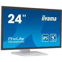 iiyama ProLite T2452MSC-W1, LED-Monitor 61 cm (24 Zoll), weiß/schwarz, FullHD, IPS, Touchscreen