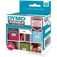 Dymo LabelWriter ORIGINAL Hochleistungsetiketten 25x54mm, 1 Rolle mit 160 Etiketten permanent klebend, 2112283