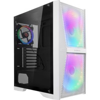 RAIJINTEK SILENOS MS PRO, Tower-Gehäuse weiß, Version mit ARGB-Lüfter, Tempered Glass