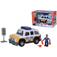 Simba Feuerwehrmann Sam Polizeiauto 4x4 mit Figur, Spielfahrzeug 