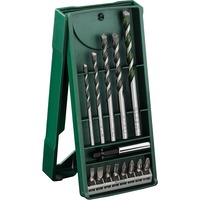 Bosch Heimwerken & Garten Mini X-Line Mehrzweckbohrer-Set, 14-teilig, Bohrer- & Bit-Satz grün
