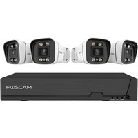 Foscam FNA 108 E B4 2T, Set schwarz/weiß, FNA108E 8-Kanal NVR, 4x V8EP Kamera