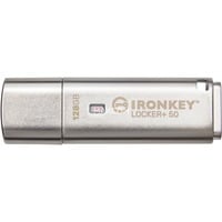 Kingston IronKey Locker+ 50 128 GB, USB-Stick aluminium, USB-A 3.2 Gen 1