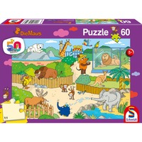 Schmidt Spiele Die Maus: im Zoo, Puzzle 60 Teile