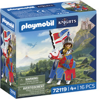 PLAYMOBIL 72119 Knights Anführer Löwenritter, Konstruktionsspielzeug 