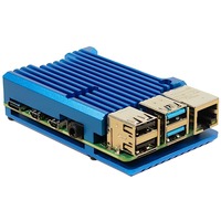 Inter-Tech ODS-721 für Raspberry Pi 4B, Gehäuse blau, für Raspberry Pi 4 Modell B
