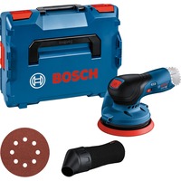 Bosch Akku-Exzenterschleifer GEX 12V-125 Professional solo, 12Volt blau/schwarz, ohne Akku und Ladegerät, L-BOXX