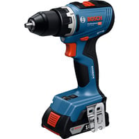 Bosch Professional Akku-Bohrschrauber GSR 18V-65 Professional, Profi-Set mit Handwerkzeug blau, 2x Li-Ion Akku 5,0Ah, in L-BOXX
