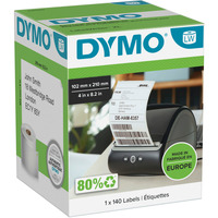 Dymo LabelWriter ORIGINAL DHL-Versandetiketten extra groß, 102 x 210 mm permanent klebend, 6 Rollen