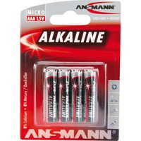 Ansmann Alkaline Red, Batterie 4 Stück, AAA